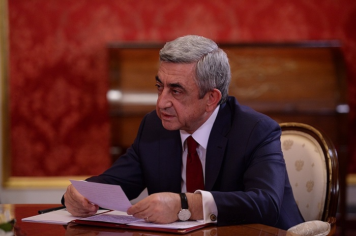 Armenia President holds meeting with OSCE Minsk Group Co-Chairs 
